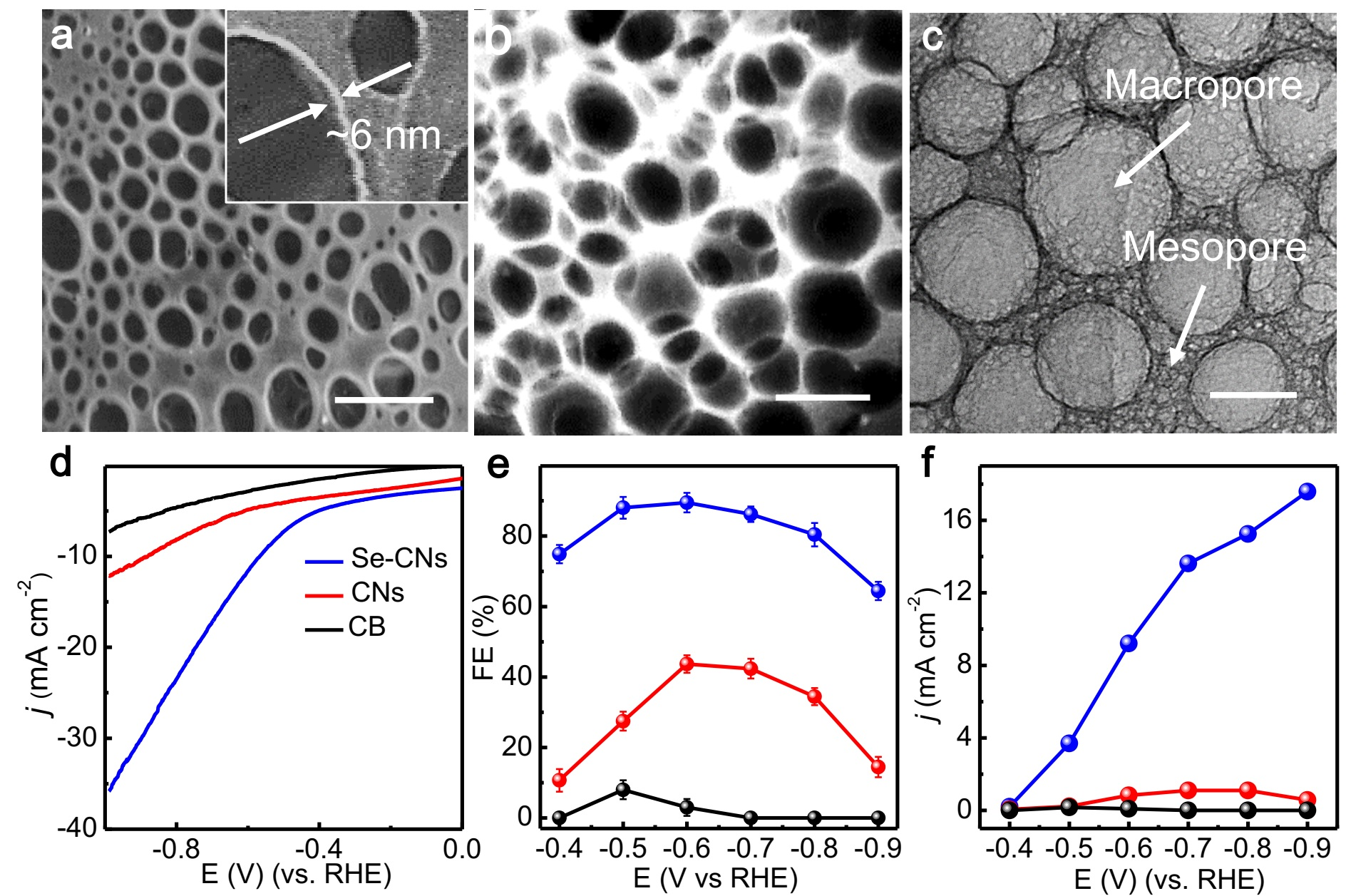 硒掺杂的分级孔碳纳米片用于电催化CO2还原研究